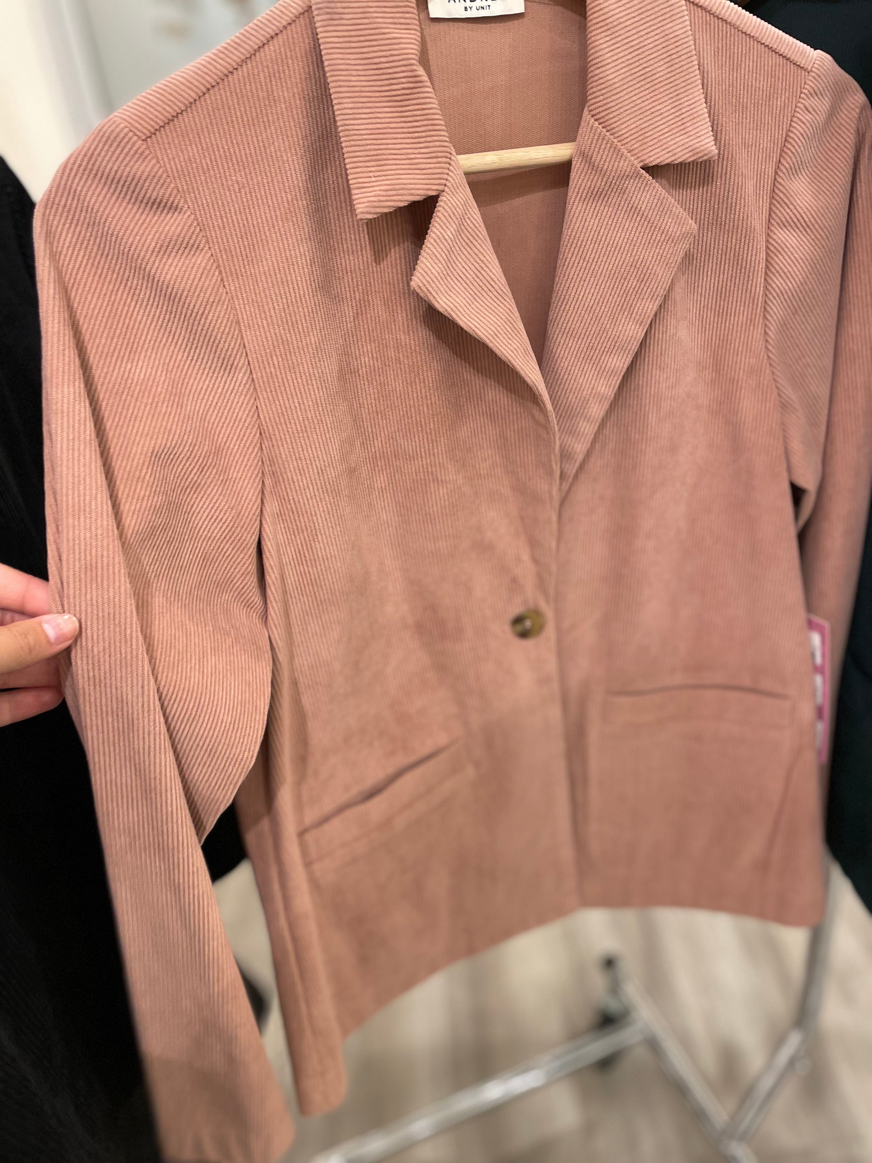 Mauve Corduroy Blazer