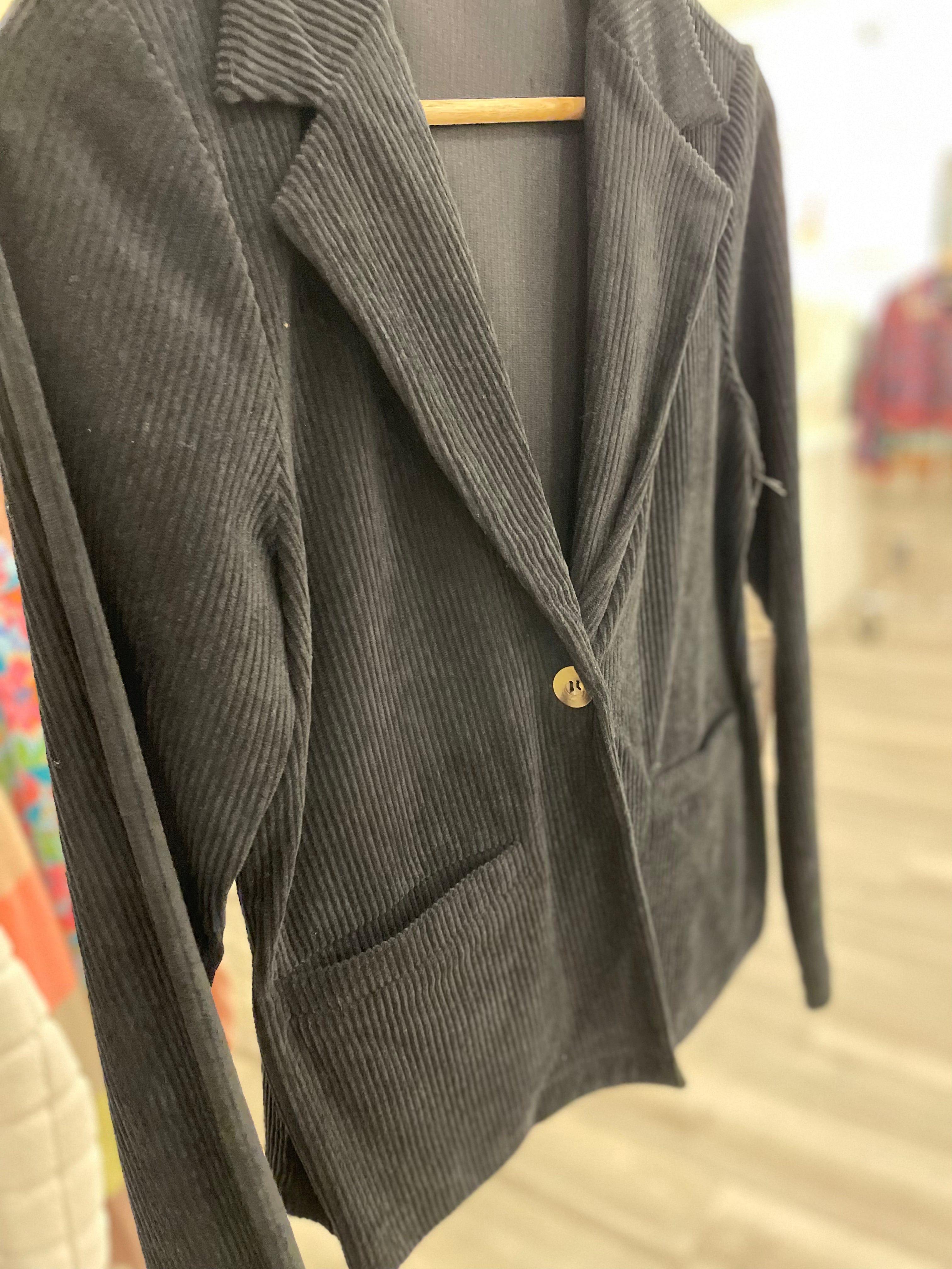 Black Corduroy Blazer