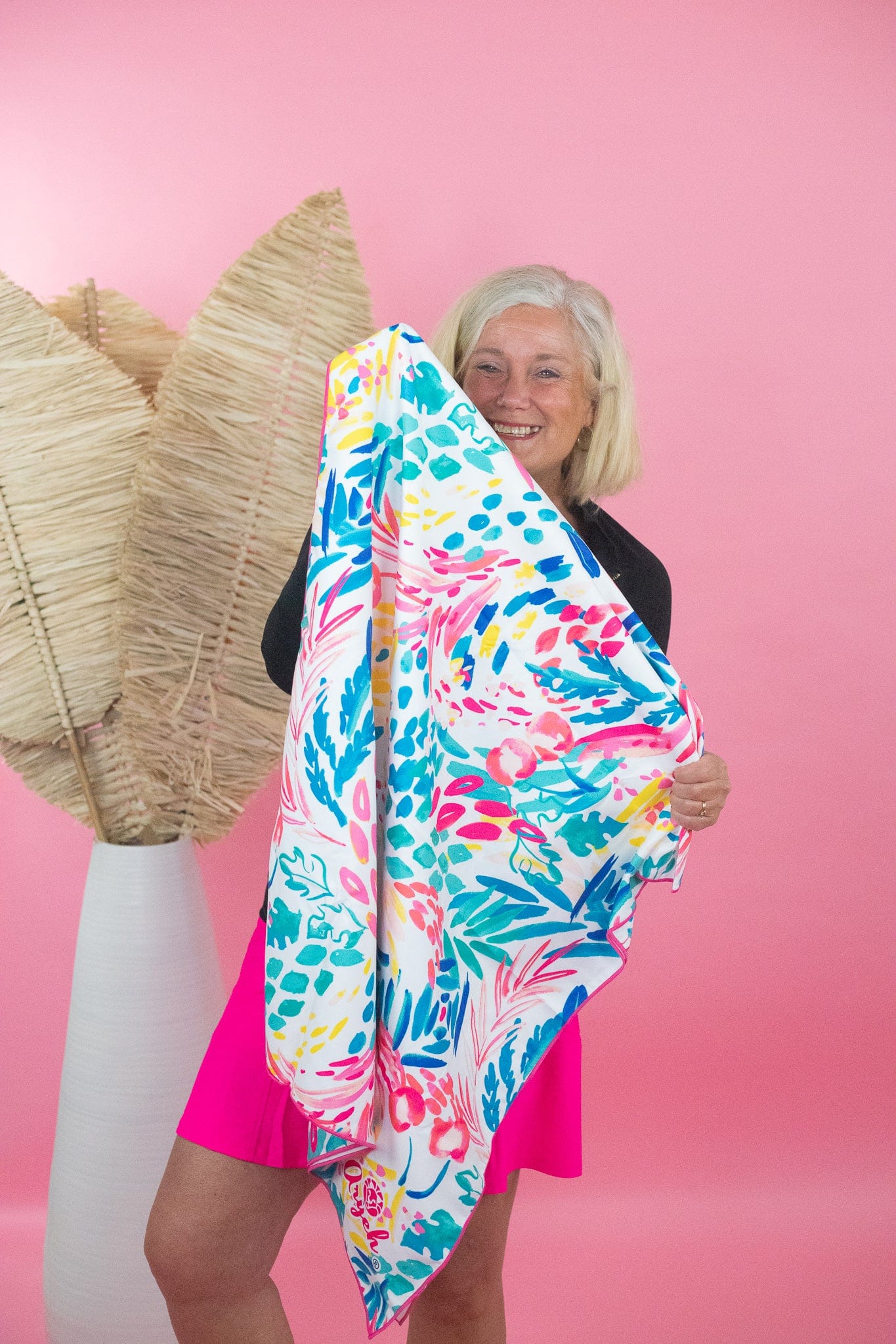 Floral Microfiber Beach Towel