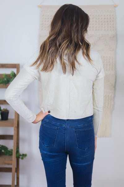 cream white top back 