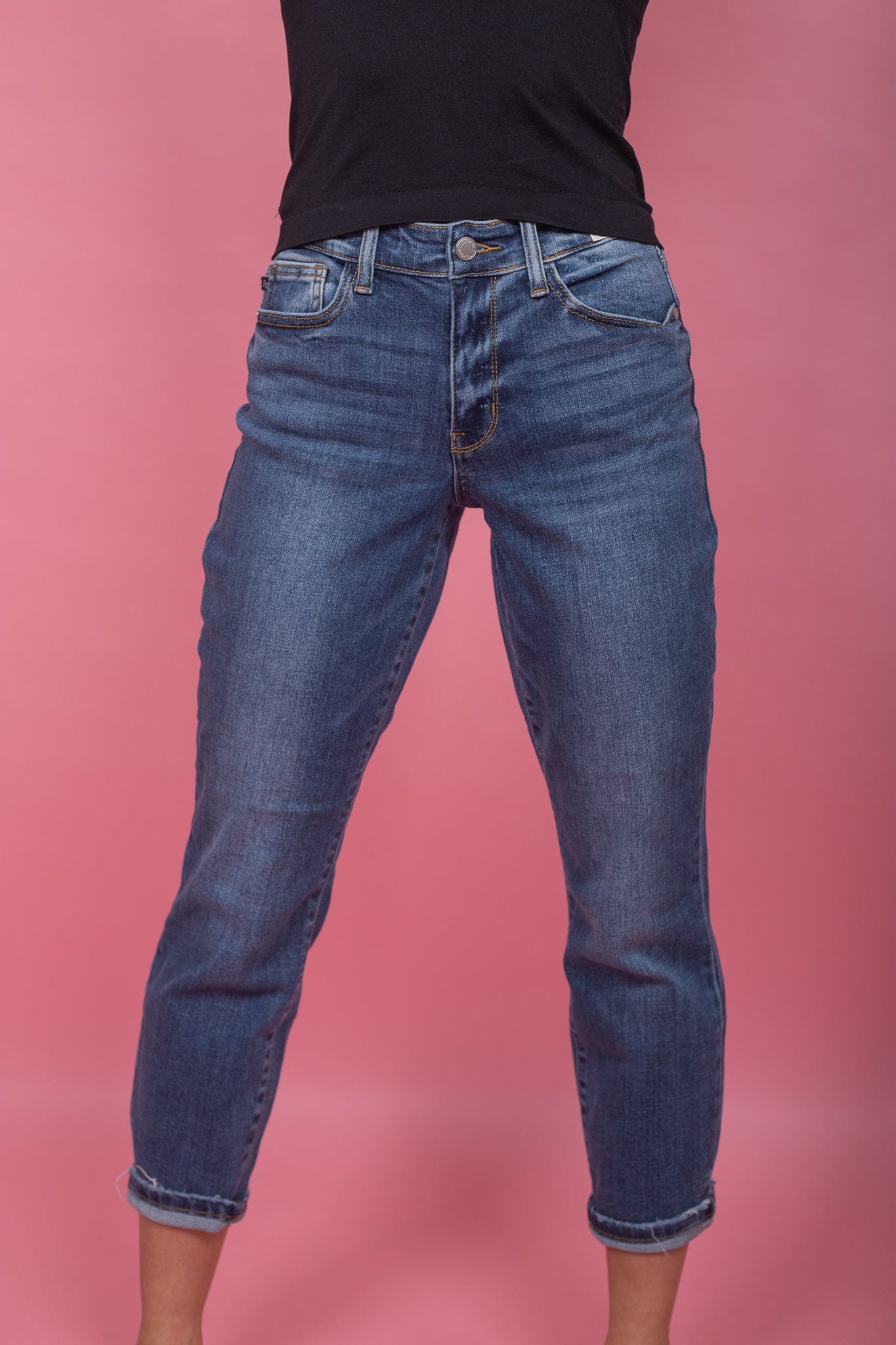 Midrise Clean Boyfriend Jean