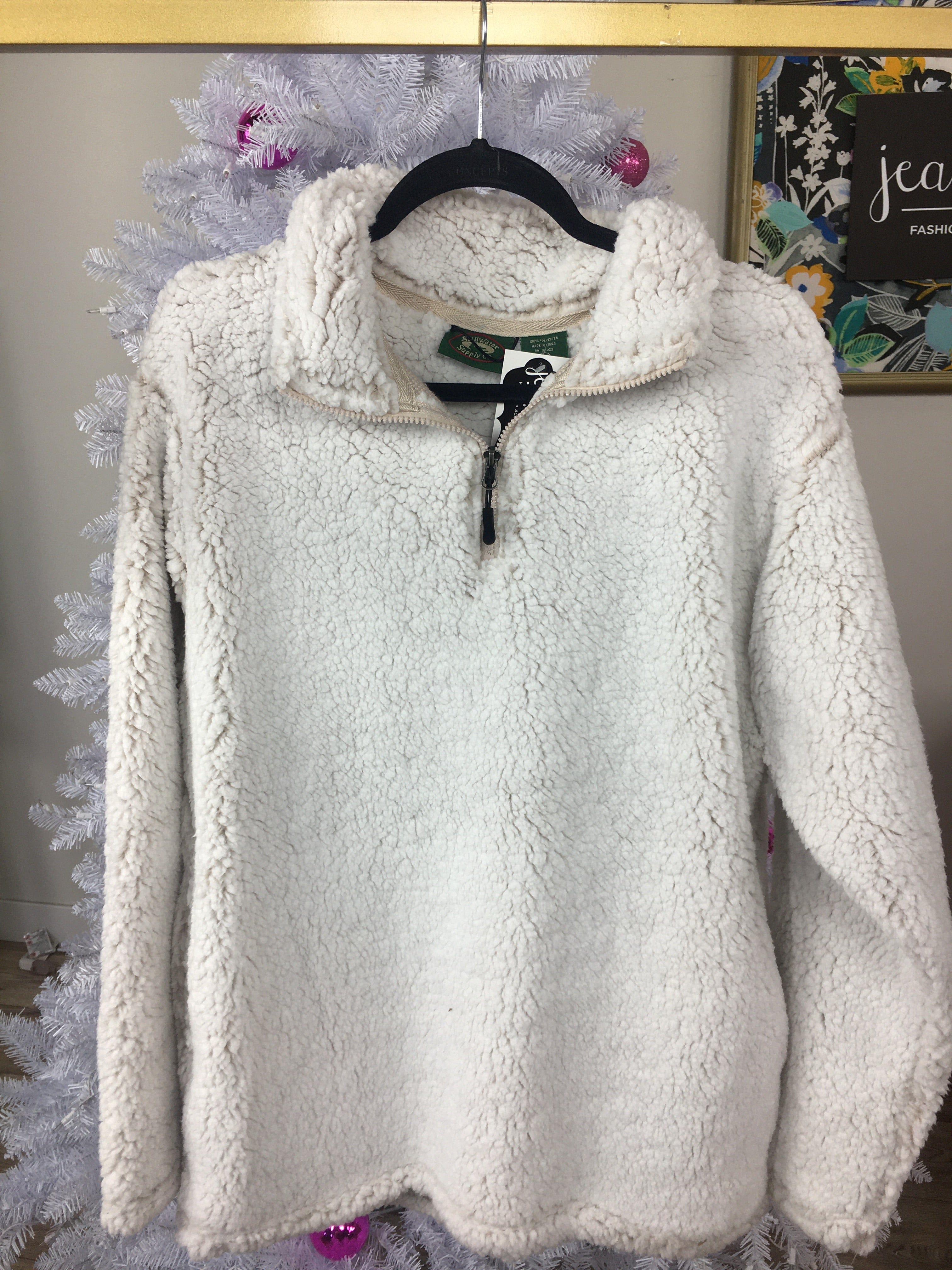 Oatmeal Sherpa Pull Over