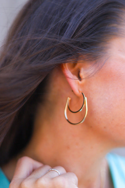 Two Layer Hoop Earring