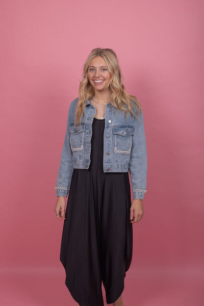 Light Denim Pearl Pizazz Jacket