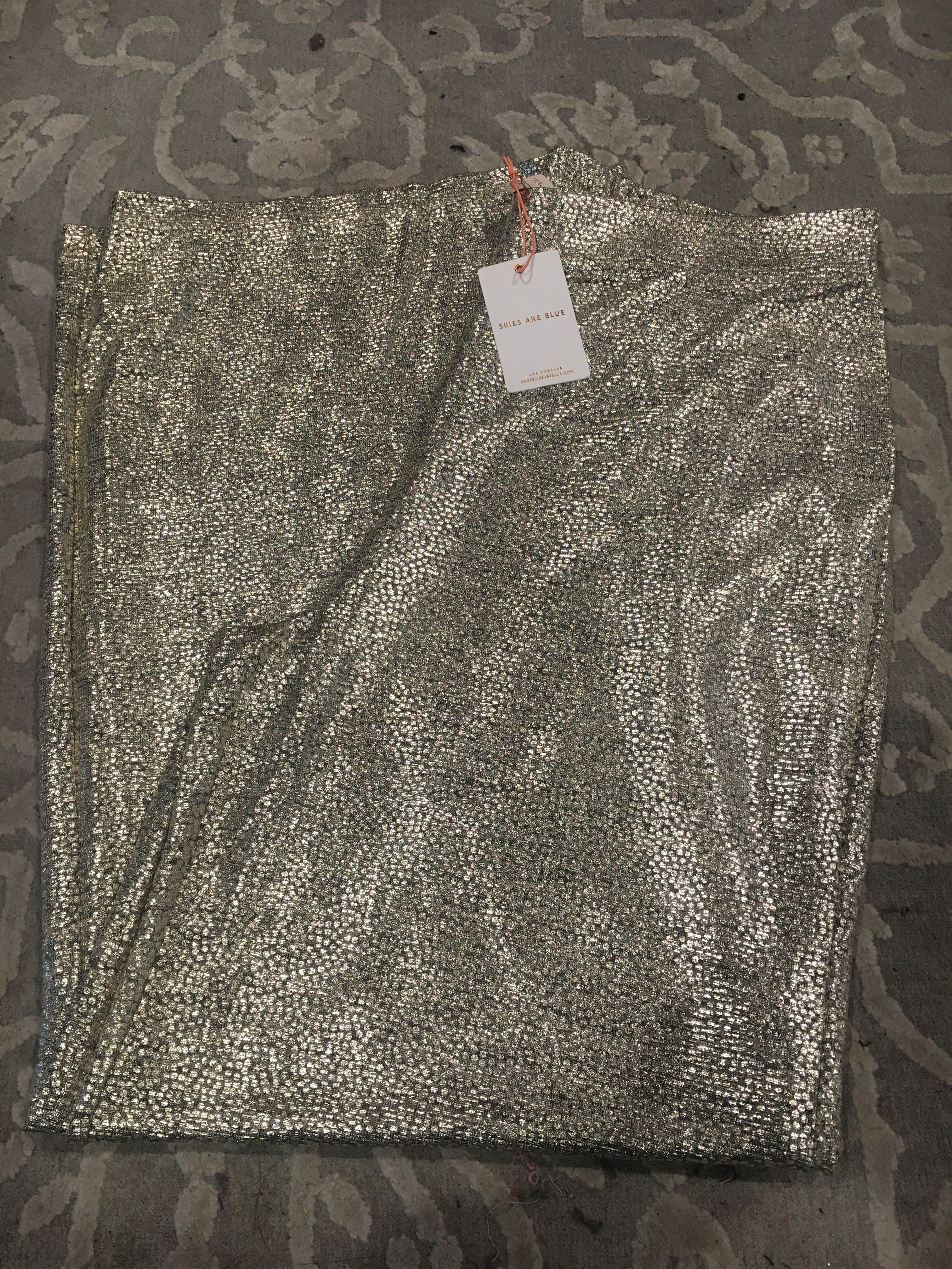 Champagne Metallic Pants