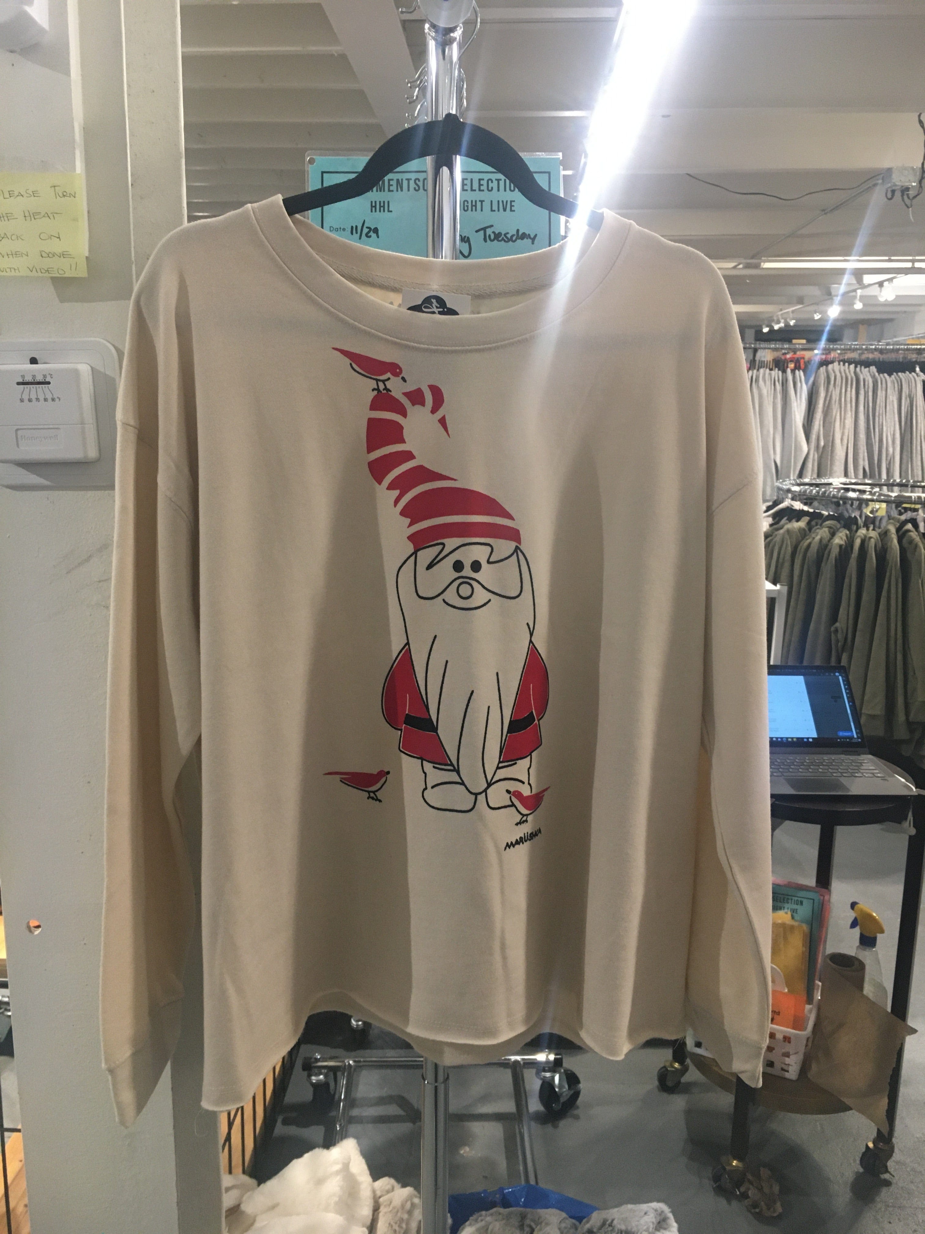Gnome Drop Shoulder Sweatshirt