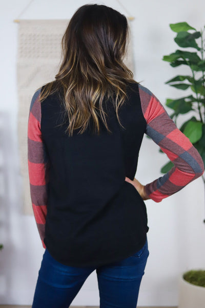 buffalo sleeve with black body back