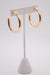 Gold Tube Hoop Earrings