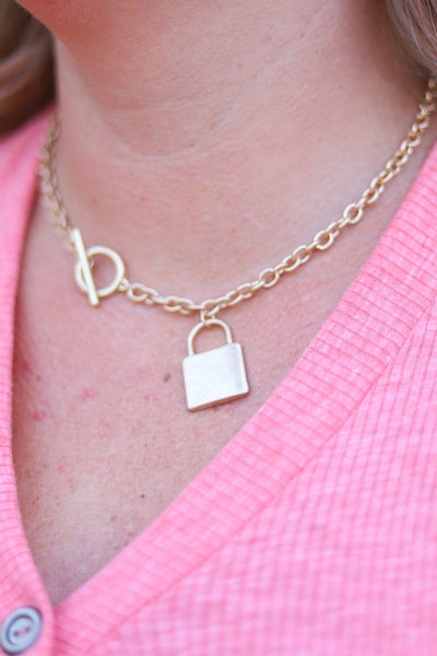 Toggle Lock Necklace