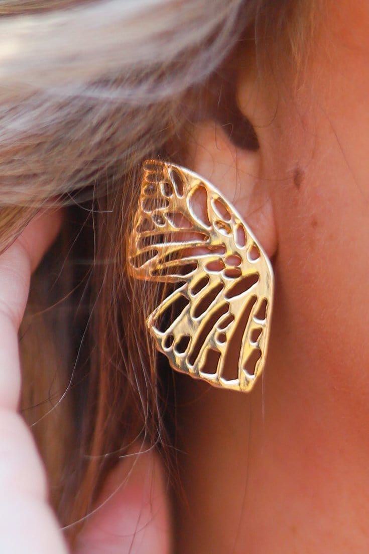 Resin Butterfly Earring