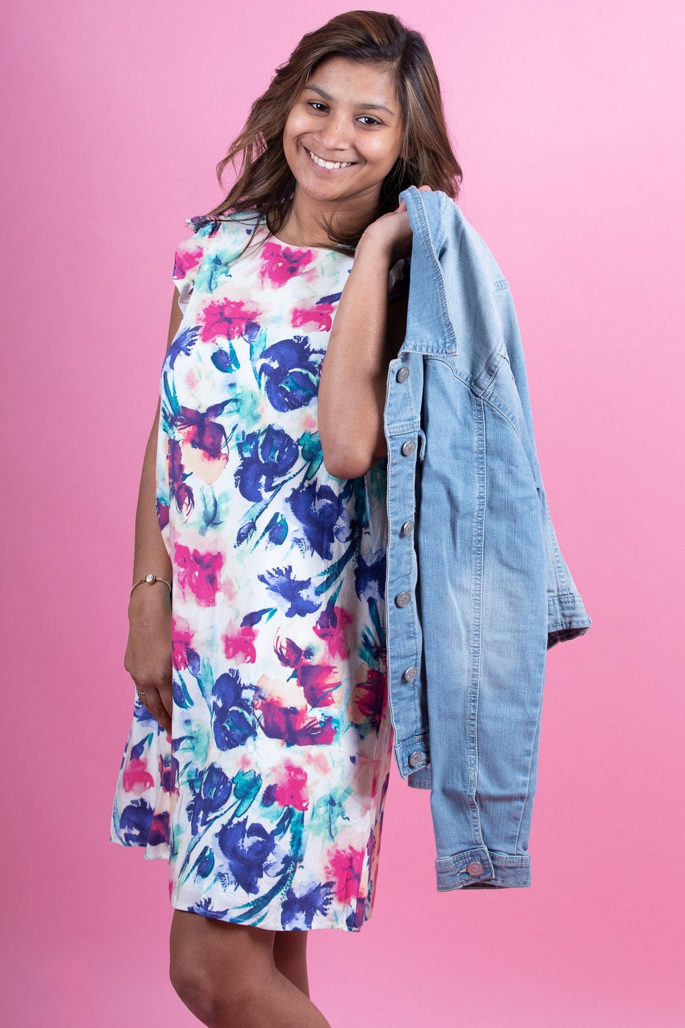 Watercolor Floral Dress