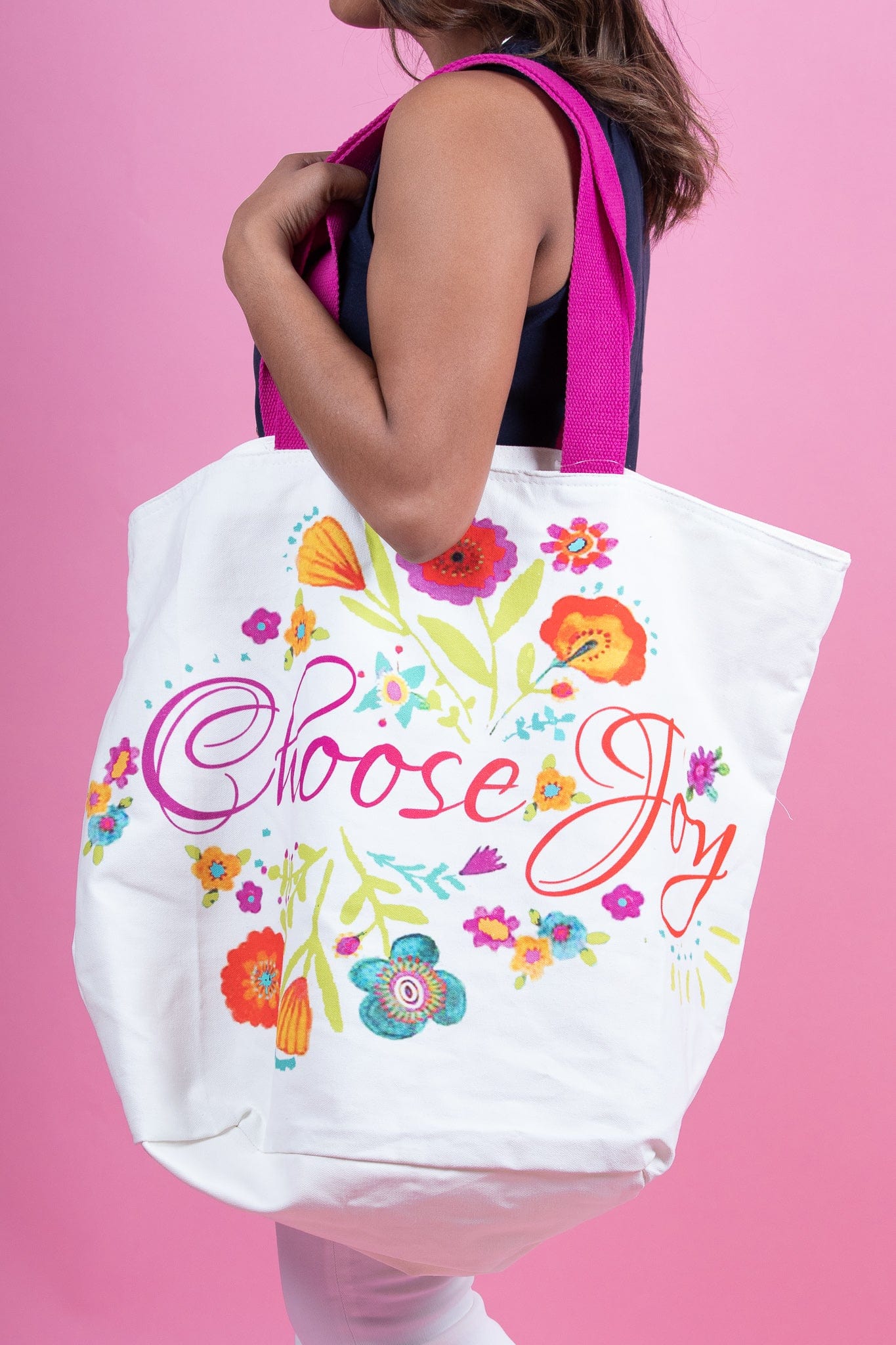Choose Joy Canvas Tote