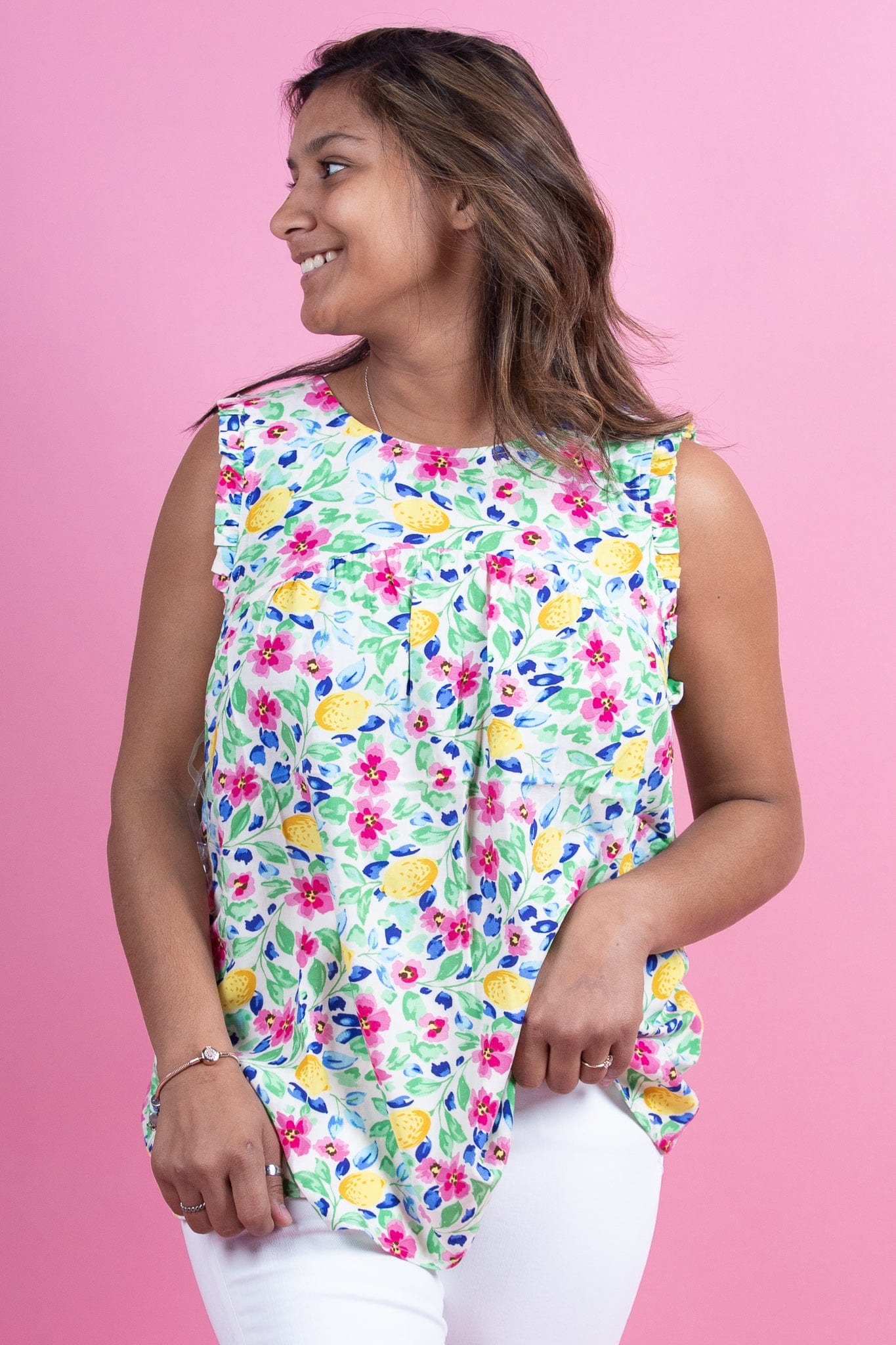 Lemon Blossom Tank Blouse