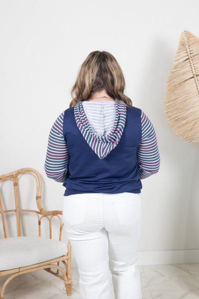 Kalyn Multi Stripe Hoodie