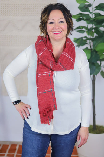 Heathered V-Neck Top