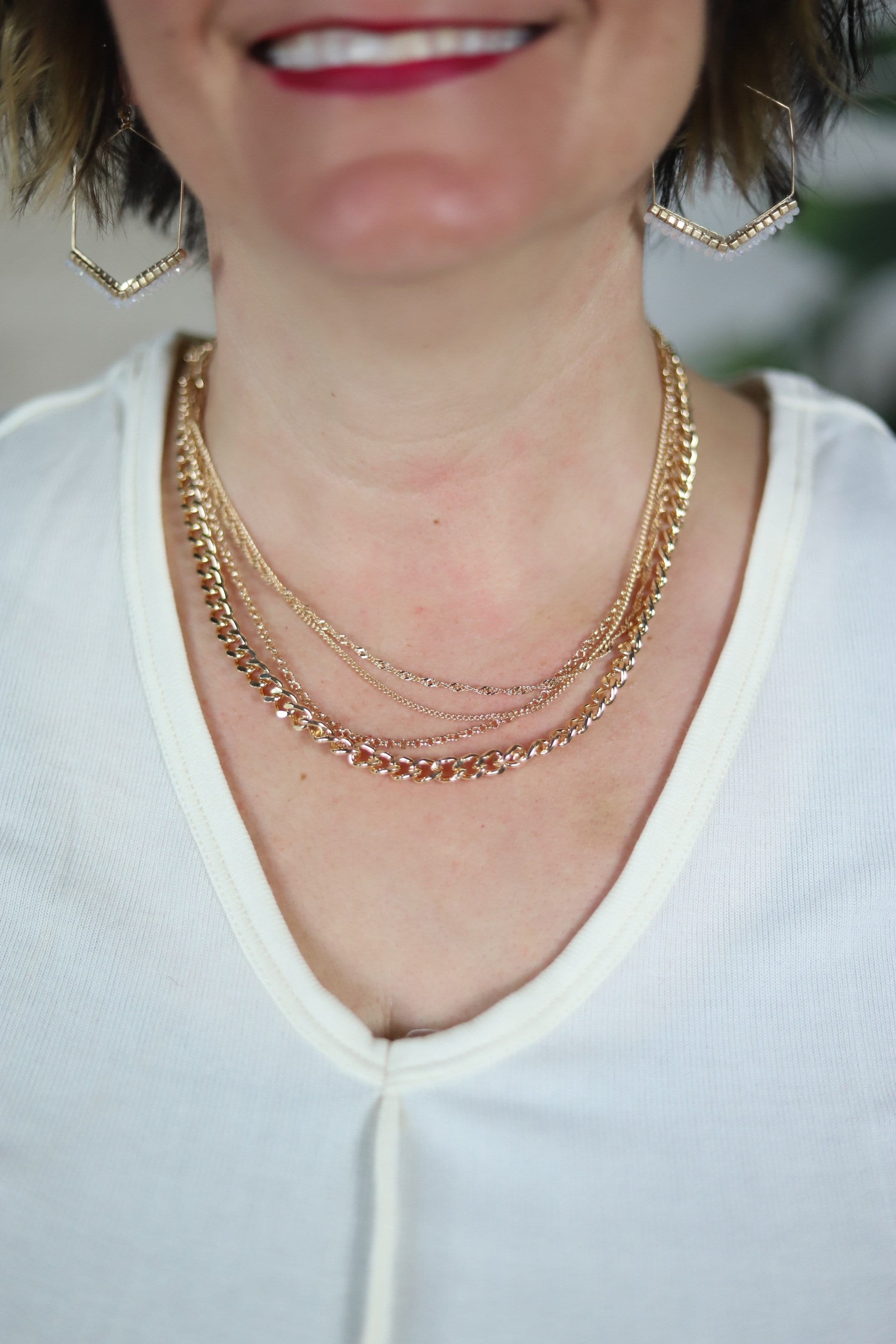 Quad Chain Necklace
