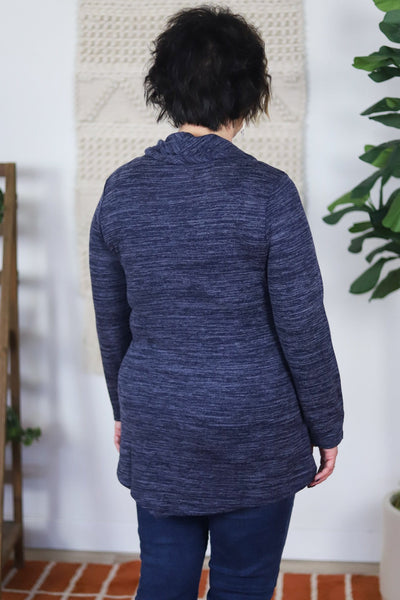 Heathered Button Tunic