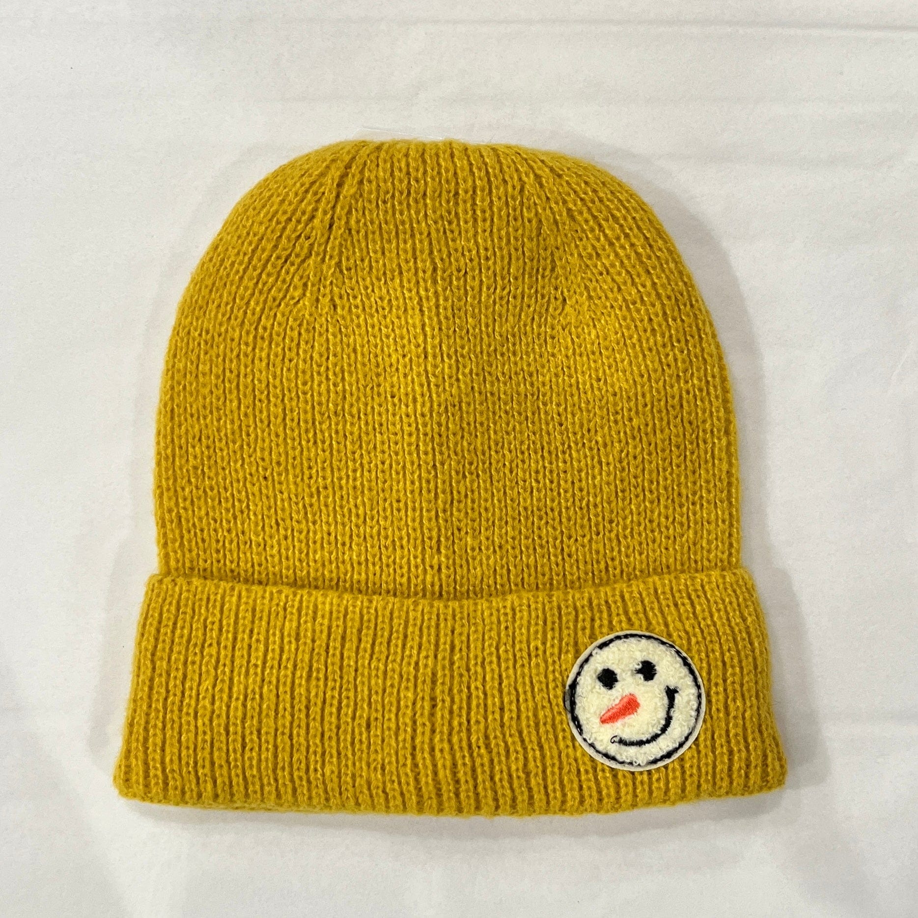 Yellow Snowman Icon Beanie Hat
