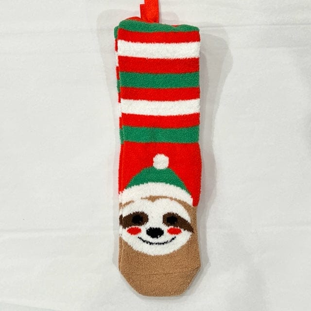 Women's Holiday Gripper Sock - Sloth