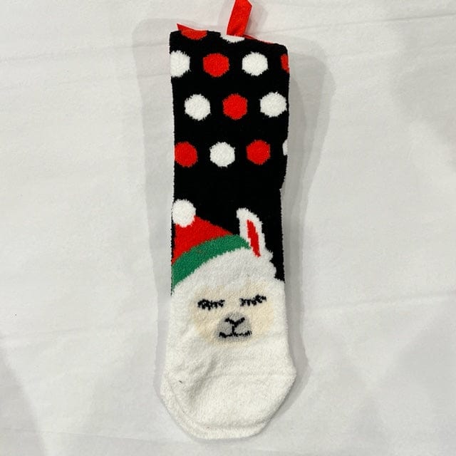 Women's Holiday Gripper Sock - Llama