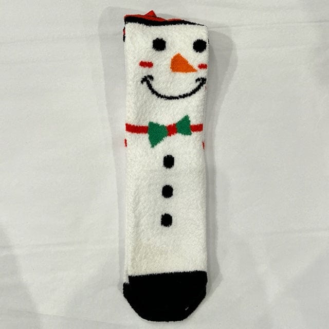 Women's Holiday Gripper Sock - Snowman
