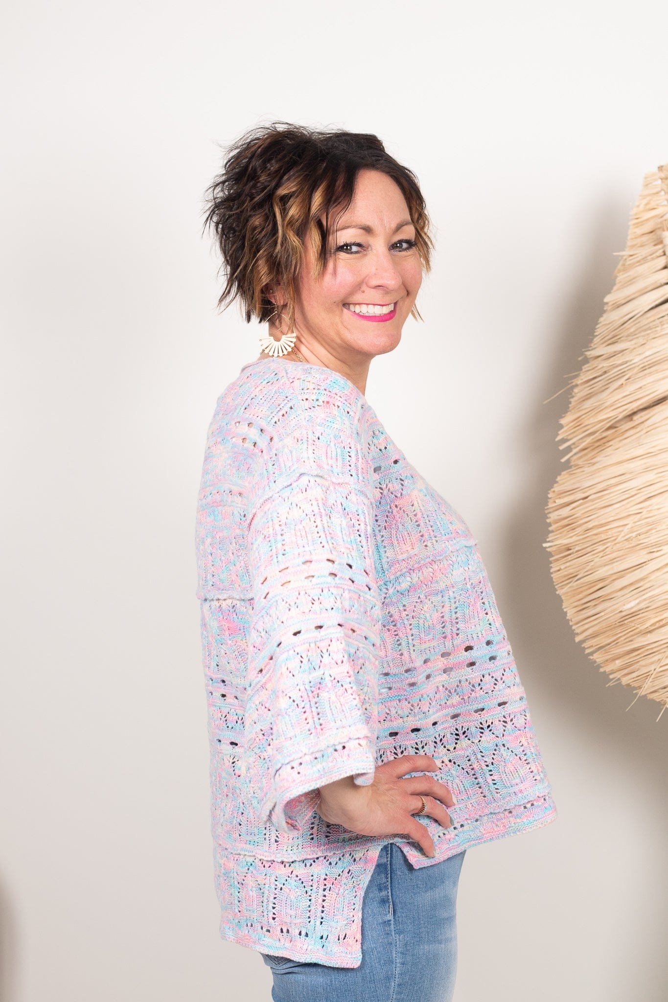 Cotton Candy Knit Sweater