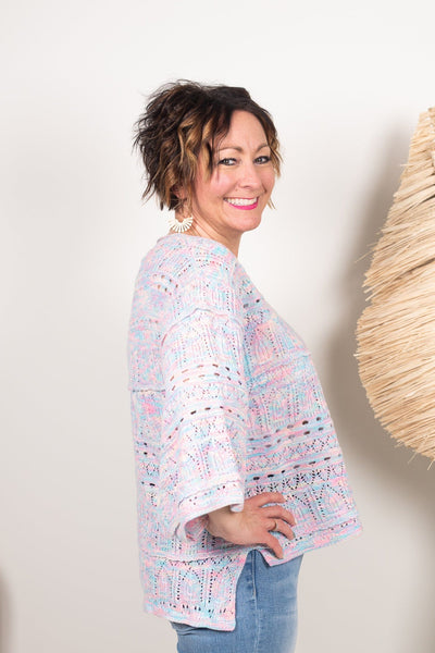 Cotton Candy Knit Sweater