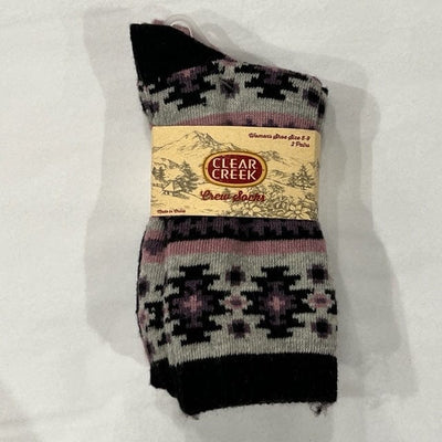 Clear Creek 2pk Crew Women's Socks