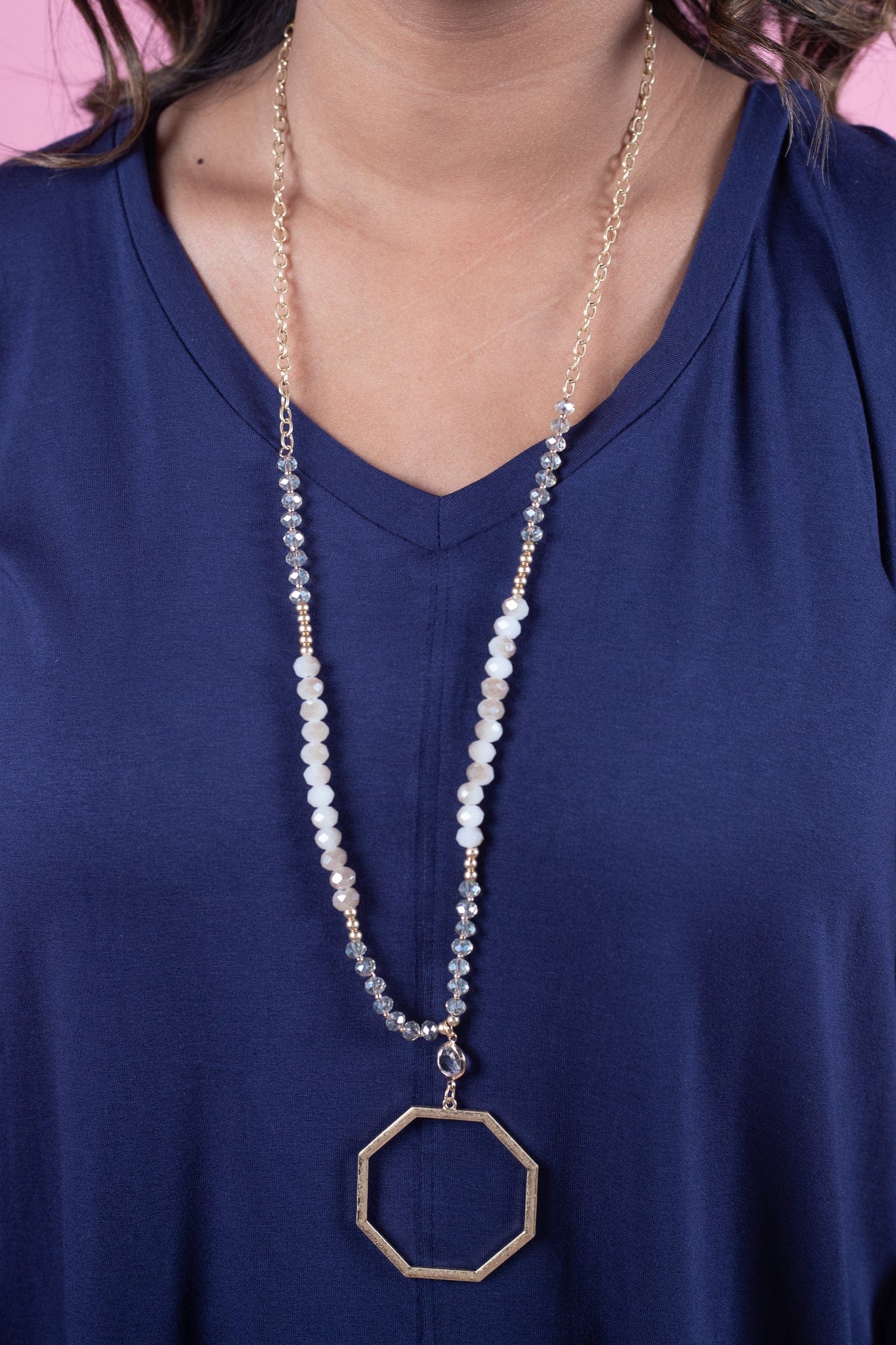 Beach Beads Pendant Necklace