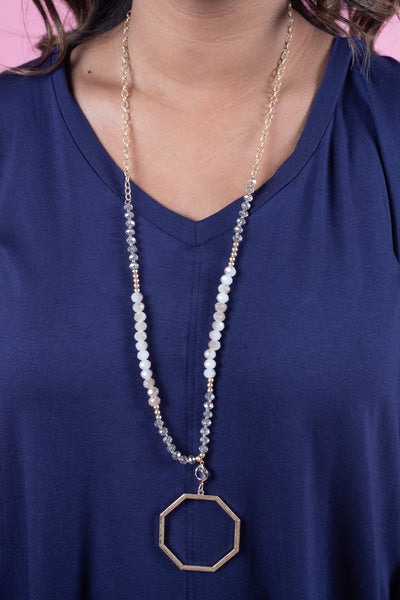 Beach Beads Pendant Necklace