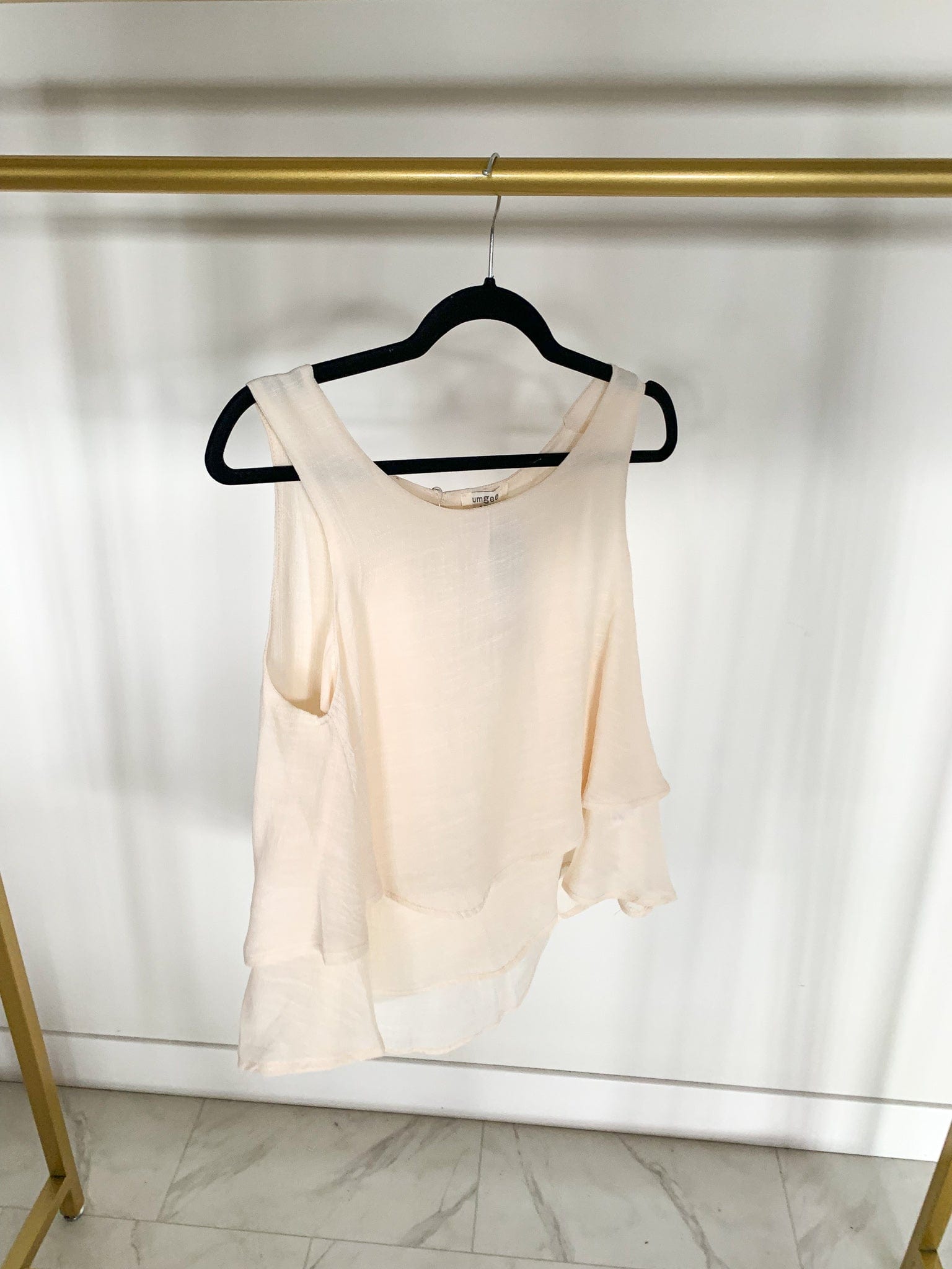 Layered Keyhole Tank Blouse