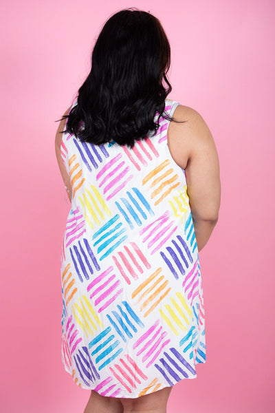 Vintage Geo Mix Dress