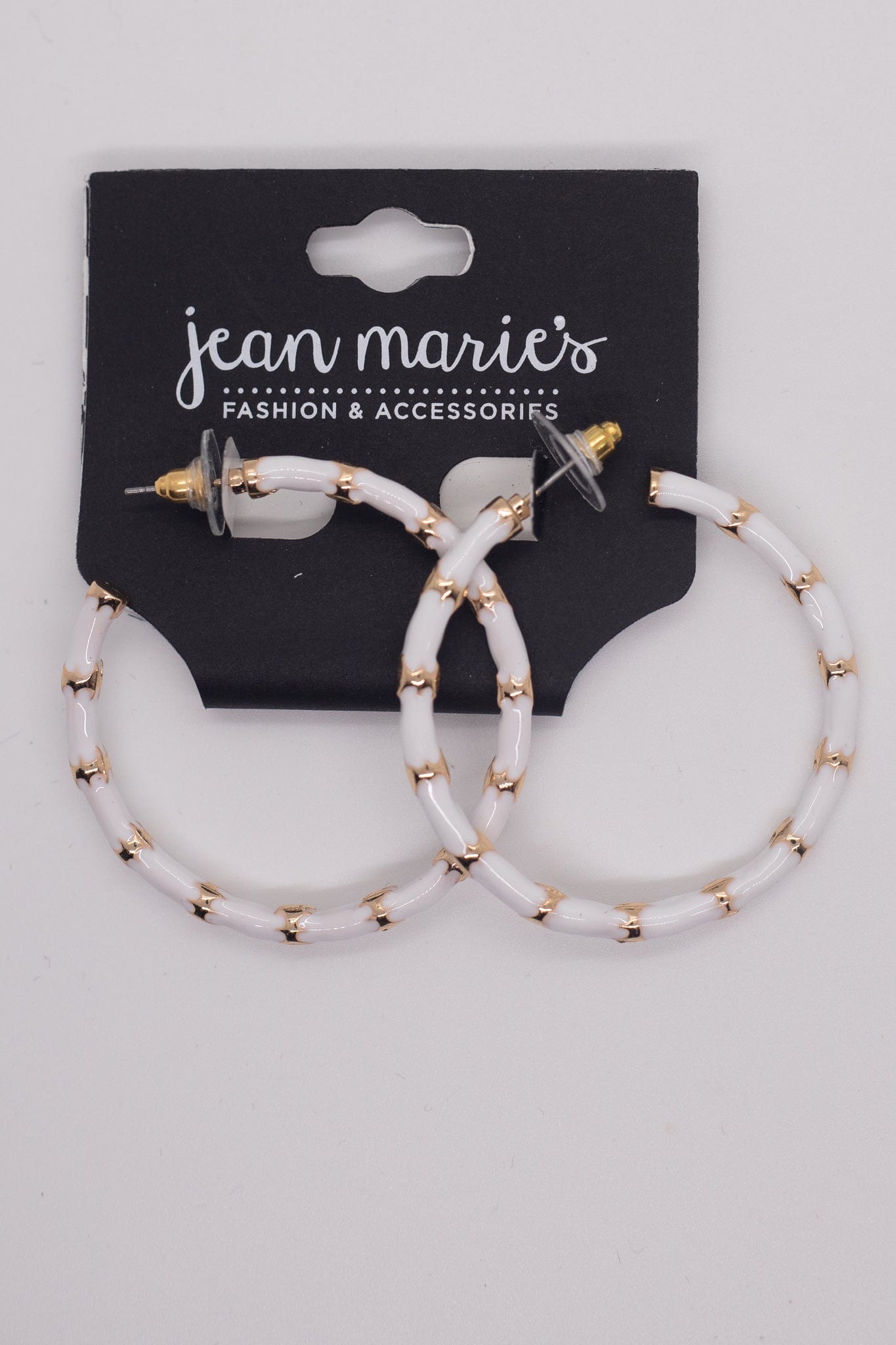 Enamel Hoop Earring