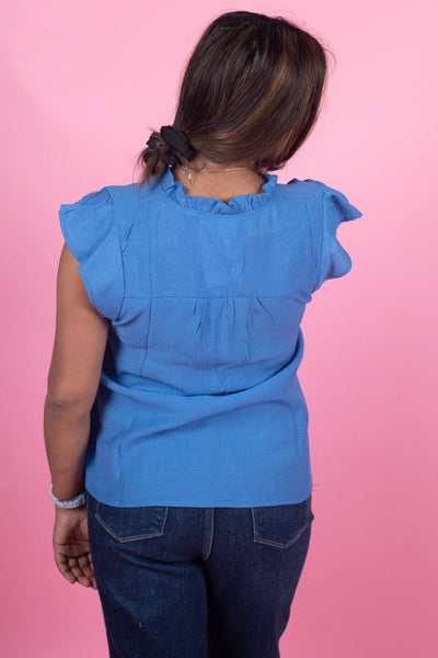 Cobalt Sunny Days Embroidered Tank