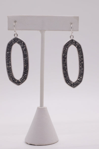 Sparkle Oval Earring