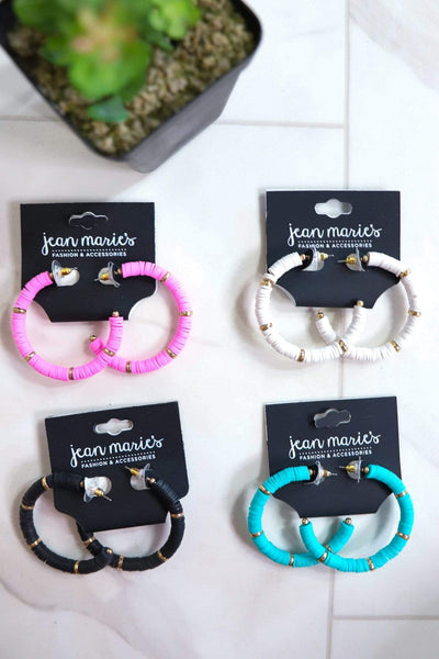 Disc Hoop Earring