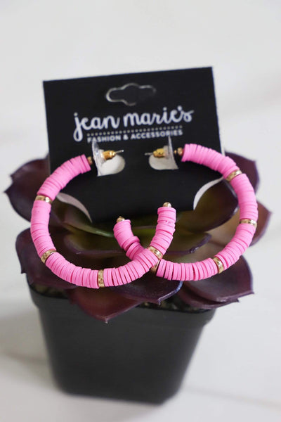 Disc Hoop Earring