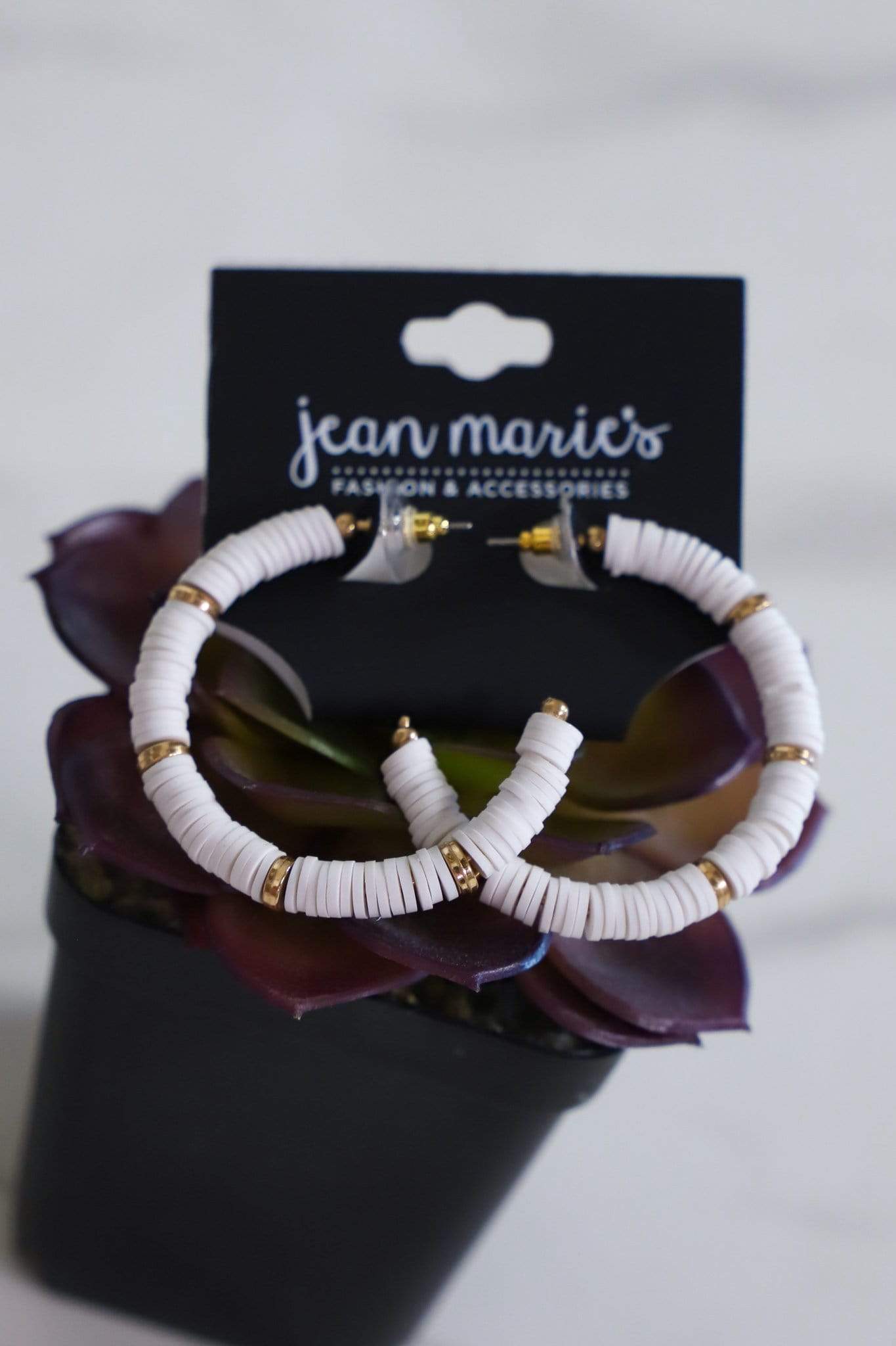 Disc Hoop Earring