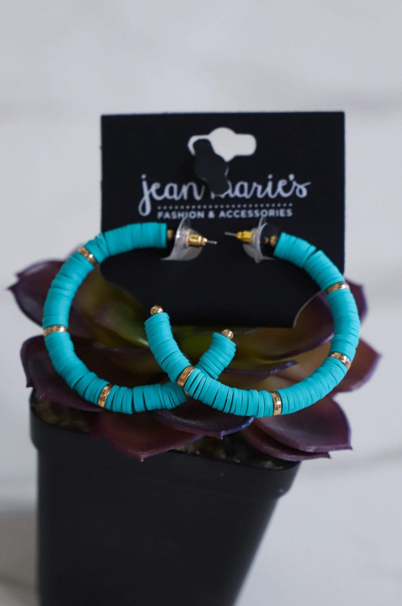 Disc Hoop Earring