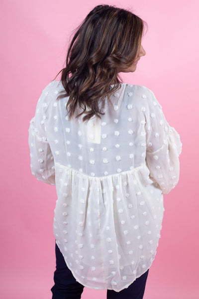 Swiss Dot Long Sleeve