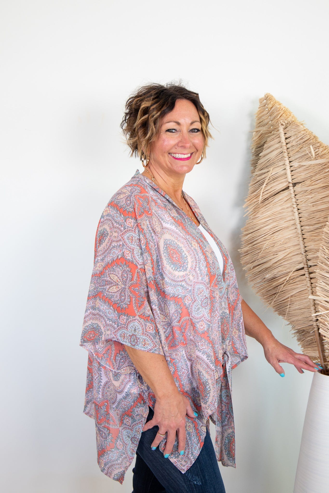 Creamsicle Paisley Kimono