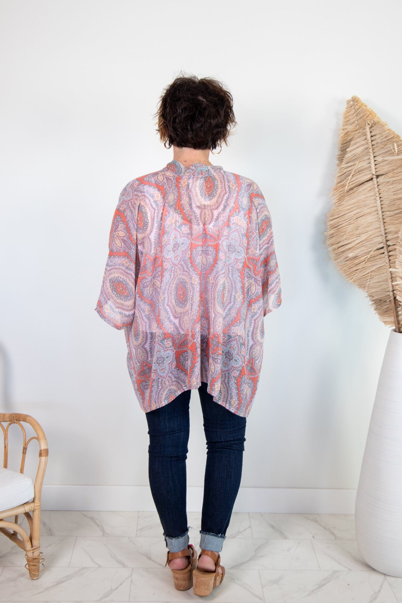 Creamsicle Paisley Kimono