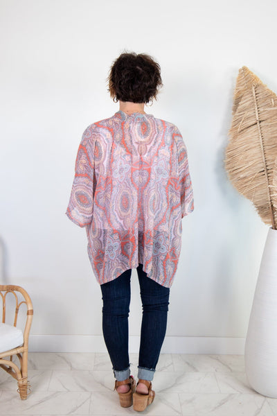Creamsicle Paisley Kimono