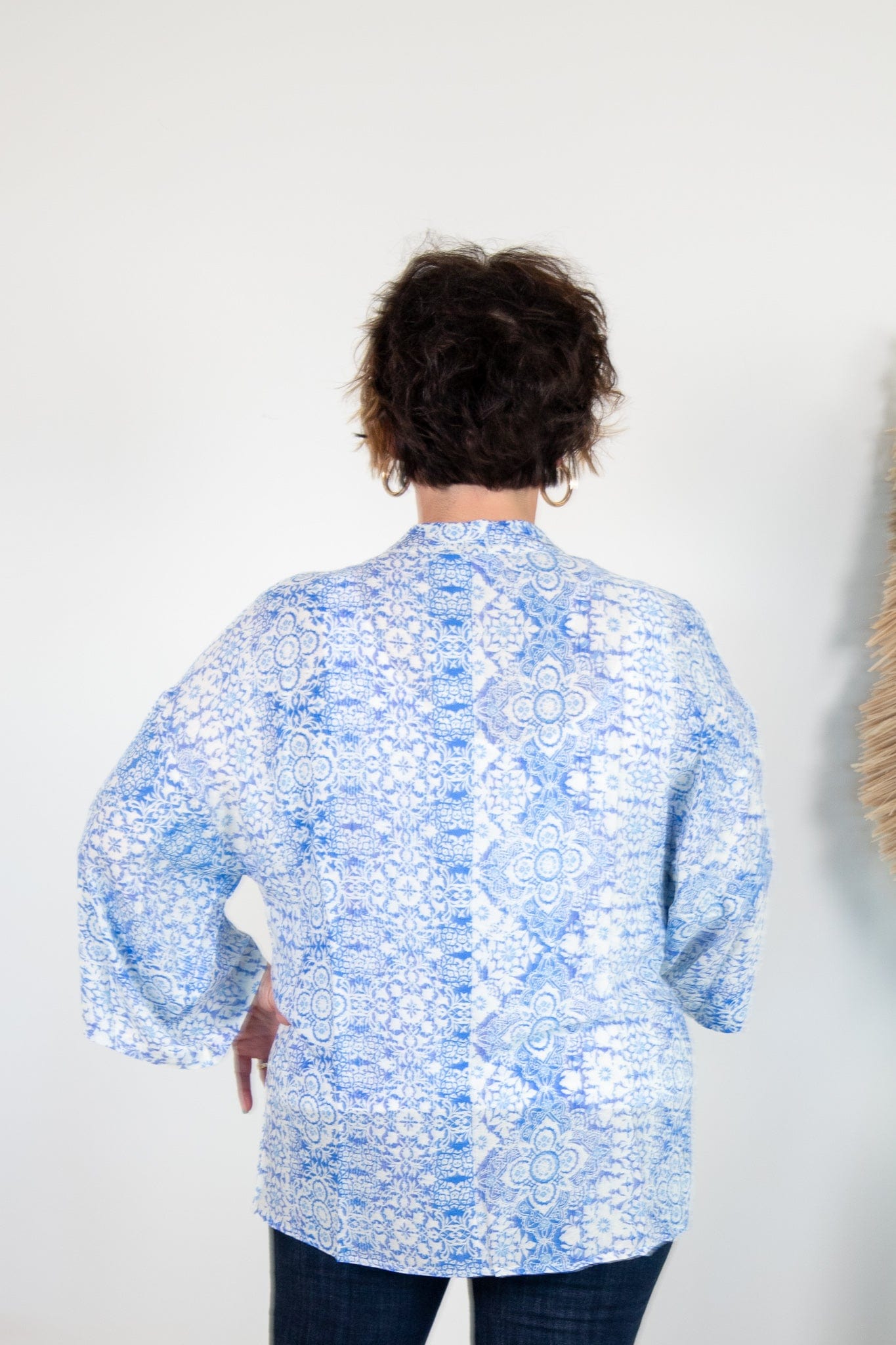 French Blue Kimono