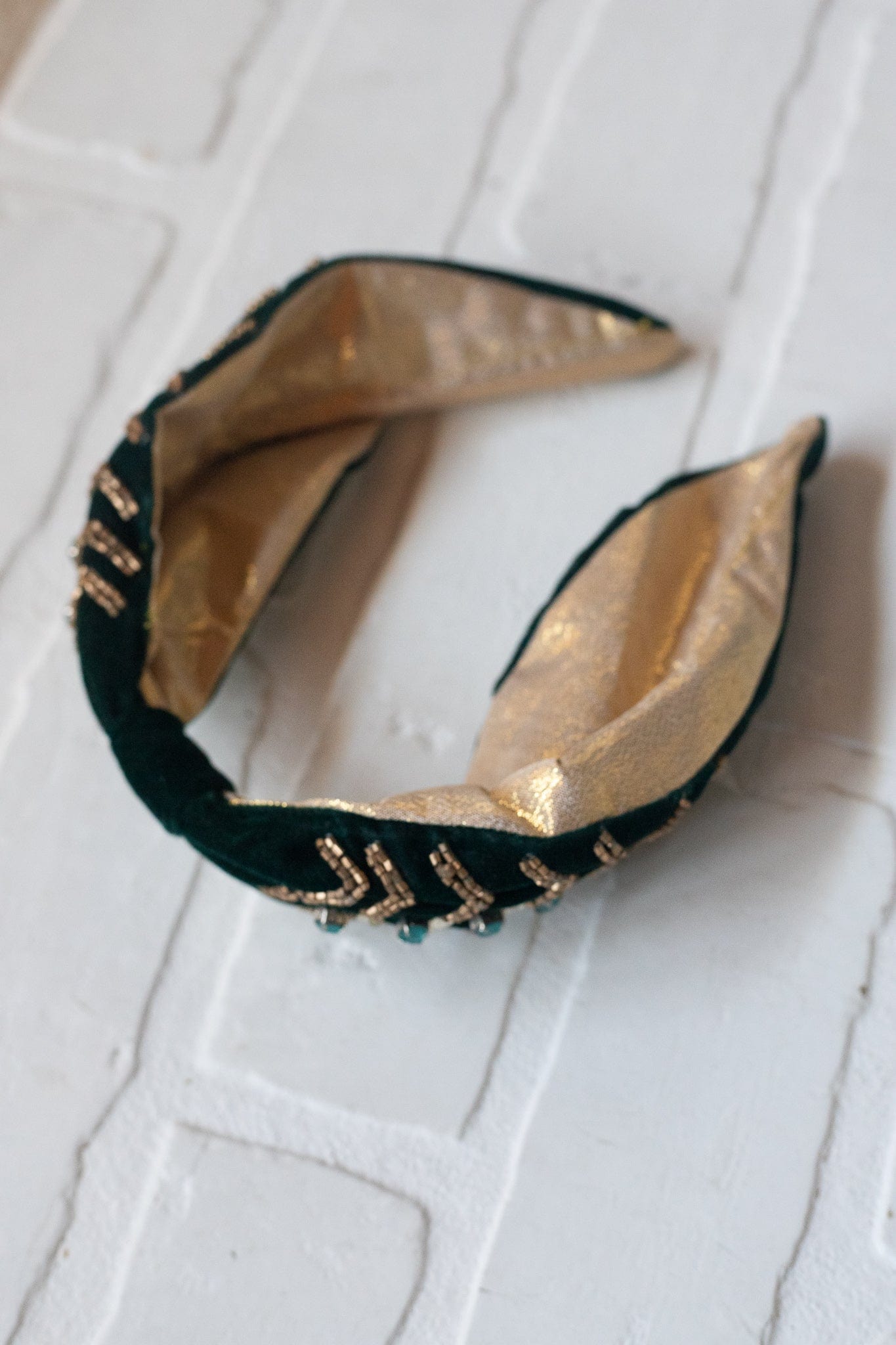 Gold Beaded Headband