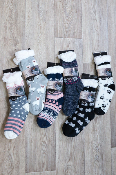 fun patterned sock collection