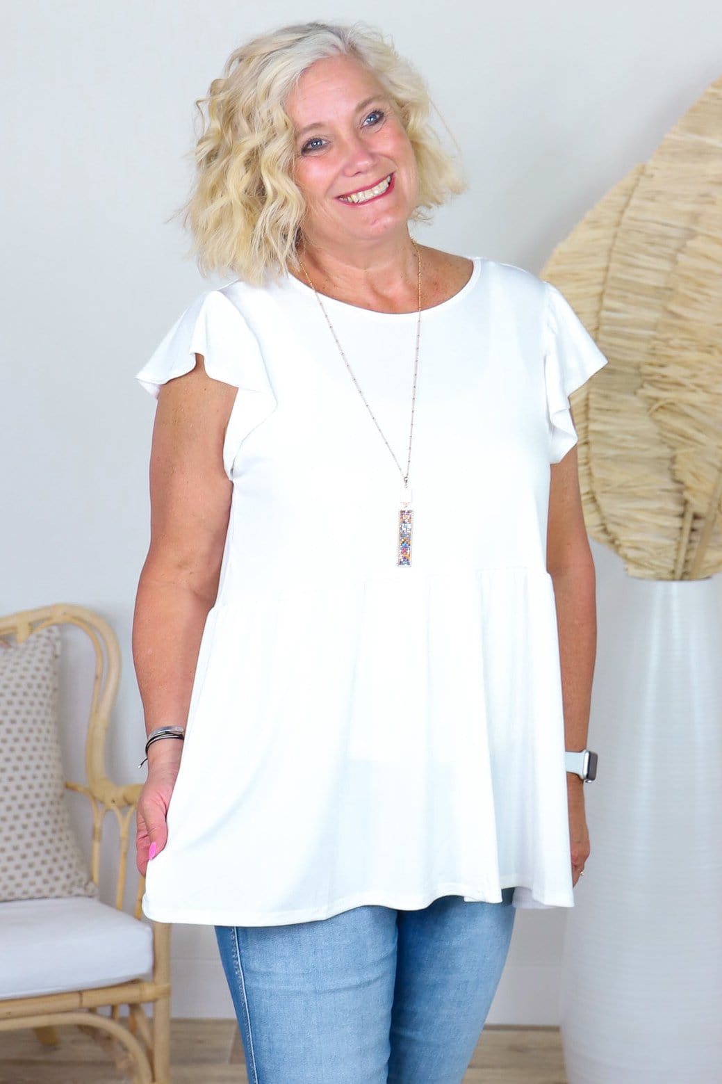 Soft Ruffle Blouse