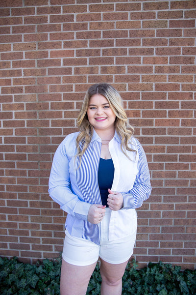 Bluesy Button Up