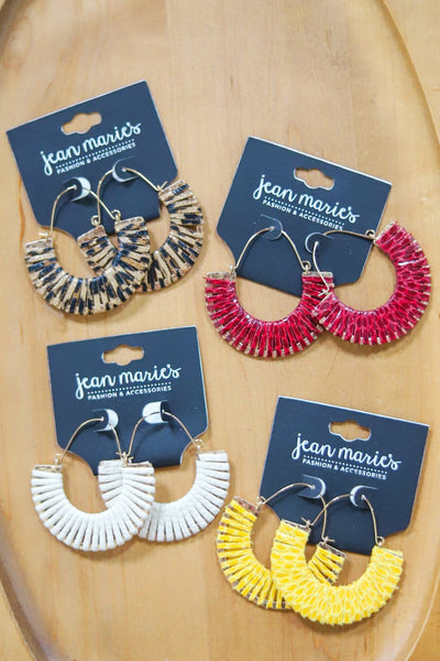 leather hoop earring pack