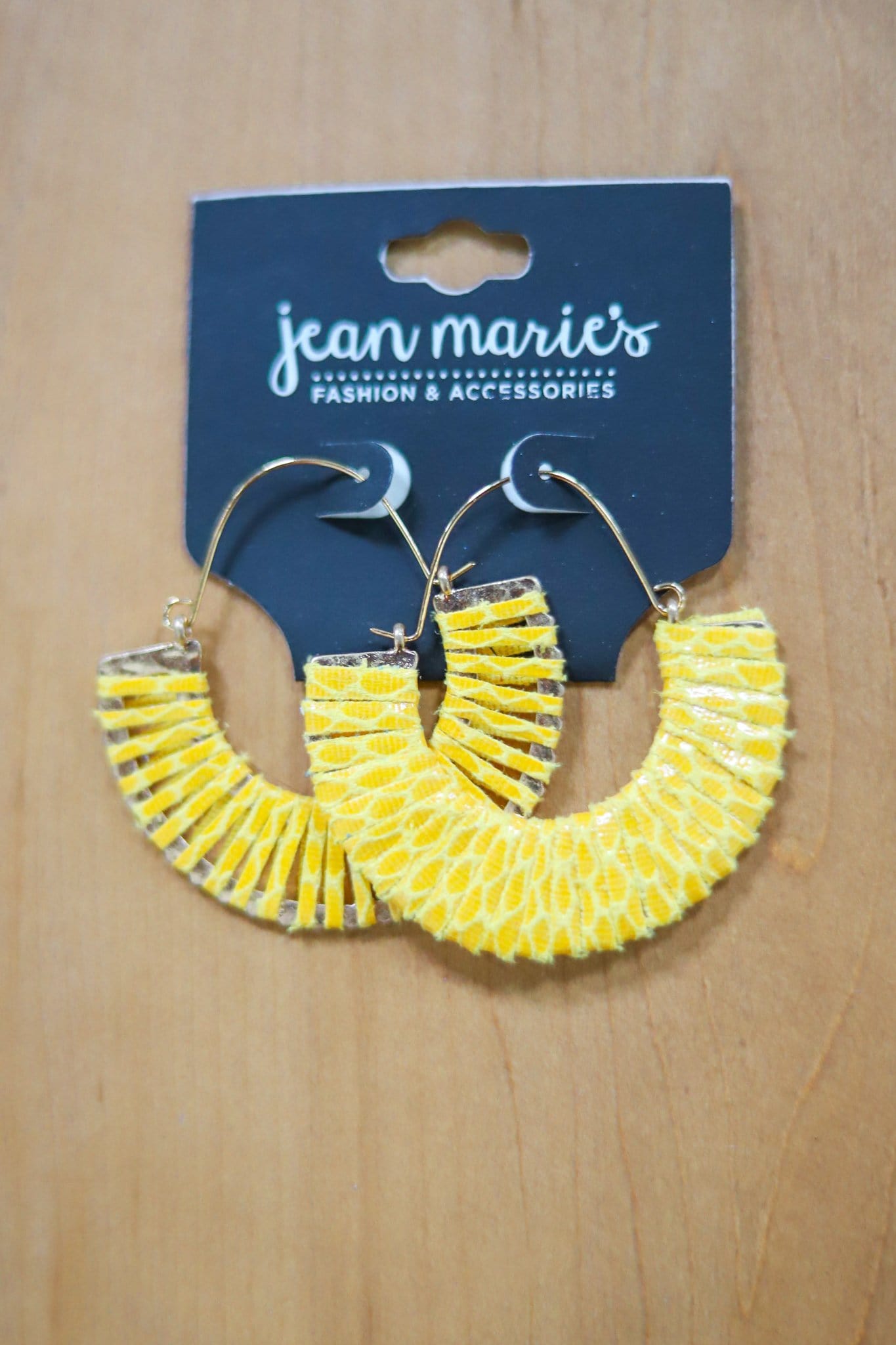 hello print lemon earring 